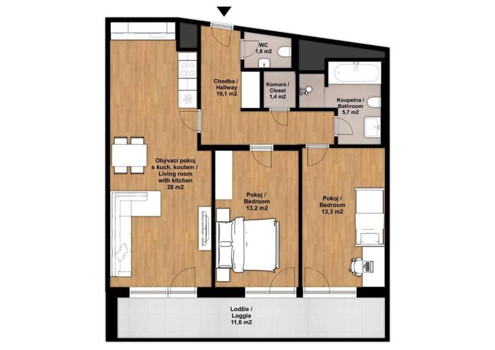Luxury Apartment In Prague And Free Parking Buitenkant foto